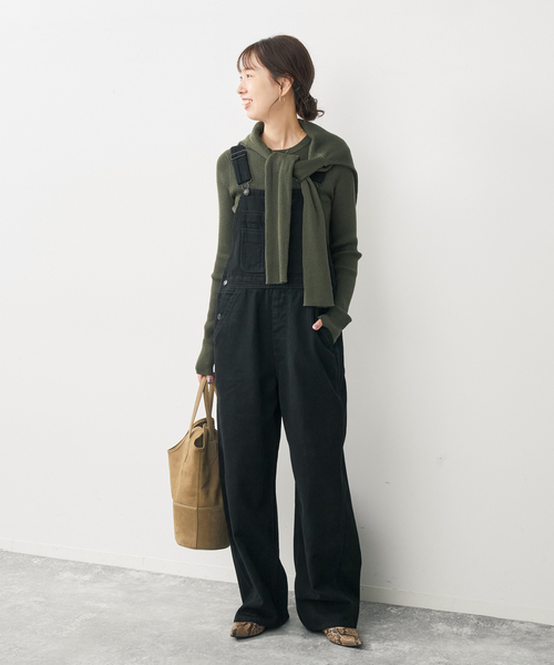 Spick & Span(スピックアンドスパン)の「《40周年 / 》S.SHIORI*S バレルレッグサロペット(サロペット/オーバーオール・レディース・その他4/ブラック・36/38/T38)」の4枚目の写真