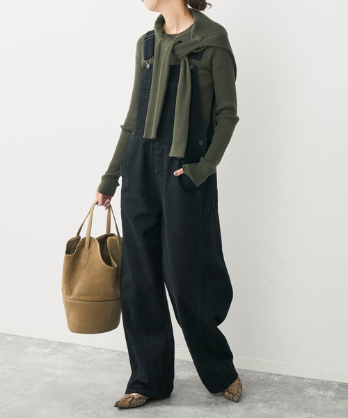 Spick & Span(スピックアンドスパン)の「《40周年 / 》S.SHIORI*S バレルレッグサロペット(サロペット/オーバーオール・レディース・その他4/ブラック・36/38/T38)」の9枚目の写真