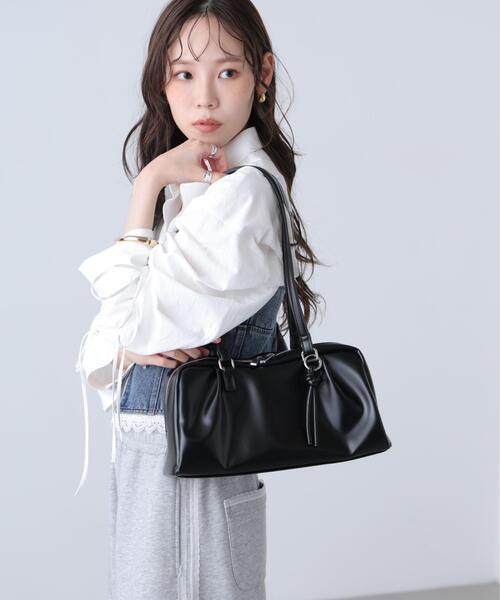 FREE'S MART(フリーズマート)の「ウェーブショルダーバッグ(ショルダーバッグ・レディース・ブラウン/ブラック/ホワイト・フリ-)」の3枚目の写真