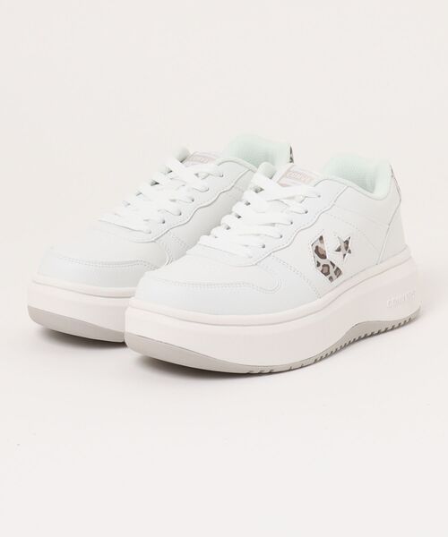 CONVERSE(コンバース)の「converse コンバース NX361 PS LP レディースシューズ 厚底スニーカー アニマル柄 レオパード プラットフォーム(ネクスター361PSLP) 38002401(スニーカー・レディース・ブラック/ホワイト・22.5cm/23.0cm/23.5cm/24.0cm/24.5cm/25.0cm)」の2枚目の写真