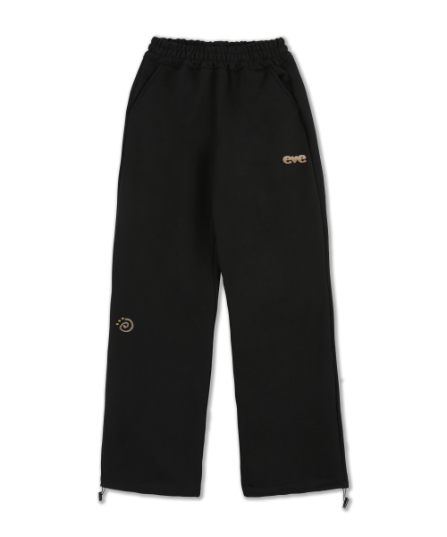 ambler(エムブラー)の「Warm Garden Cat グラフィック ストリング ワイド スウェットパンツ AP1006 (ダークブラウン)(スウェットパンツ・レディース・ブラック・SMALL/MEDIUM/LARGE)」の3枚目の写真
