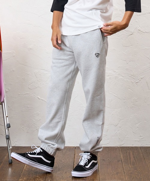 No Rain No Rainbow(ノーレインノーレインボー)の「mp15420- 12oz brushed lining easy pants (musical note print ) スウェットパンツ(NR26W-13)(スウェットパンツ・メンズ・ブラック×ホワイト/ブラック×ピンク/アッシュ・L/M/S)」の1枚目の写真