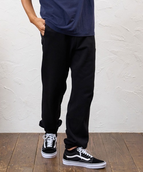 No Rain No Rainbow(ノーレインノーレインボー)の「mp15420- 12oz brushed lining easy pants (musical note print ) スウェットパンツ(NR26W-13)(スウェットパンツ・メンズ・ブラック×ホワイト/ブラック×ピンク/アッシュ・L/M/S)」の6枚目の写真