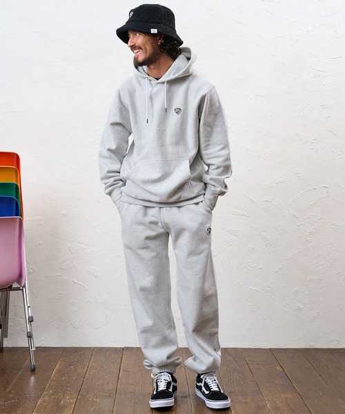 No Rain No Rainbow(ノーレインノーレインボー)の「mp15420- 12oz brushed lining easy pants (musical note print ) スウェットパンツ(NR26W-13)(スウェットパンツ・メンズ・ブラック×ホワイト/ブラック×ピンク/アッシュ・L/M/S)」の21枚目の写真