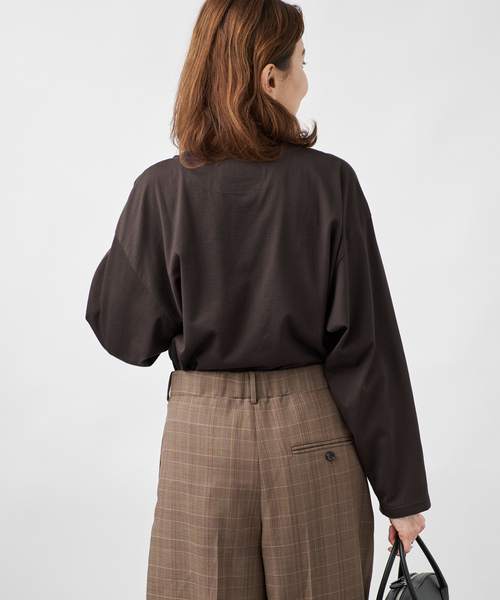 VERMEIL par iena（ヴェルメイユパーイエナ）の「MEAN MACHINE AGE ミーンマシーン 別注ロンT（Tシャツ/カットソー・レディース・レッド/ブラウン/ネイビー/ライトグレー・FREE）」の10枚目の写真