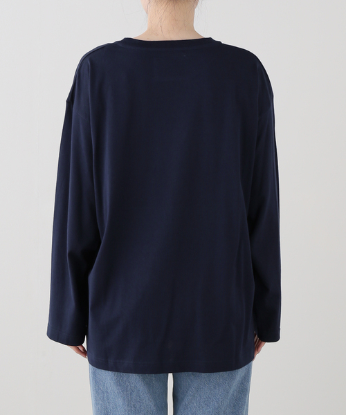 VERMEIL par iena（ヴェルメイユパーイエナ）の「MEAN MACHINE AGE ミーンマシーン 別注ロンT（Tシャツ/カットソー・レディース・レッド/ブラウン/ネイビー/ライトグレー・FREE）」の16枚目の写真