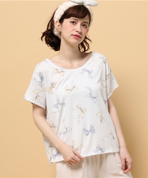 Gelato Pique ジェラートピケ の リボンｔシャツ Tシャツ カットソー Wear