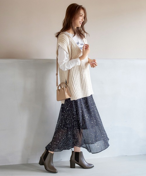 KOBE LETTUCE（コウベレタス）の「防水太ヒールサイドゴアブーツ（ブーツ・レディース・ブラック系その他2/ベージュ/ワインレッド/キャメル/ブラック系その他/ブラウン/グレイッシュベージュ/ベージュ系その他/ブラウン系その他/ベージュ系その他2/ブラック系その他4/ブラック系その他3/ブラック/ダークブラウン・LL/L/S/M/XL/3L）」の20枚目の写真