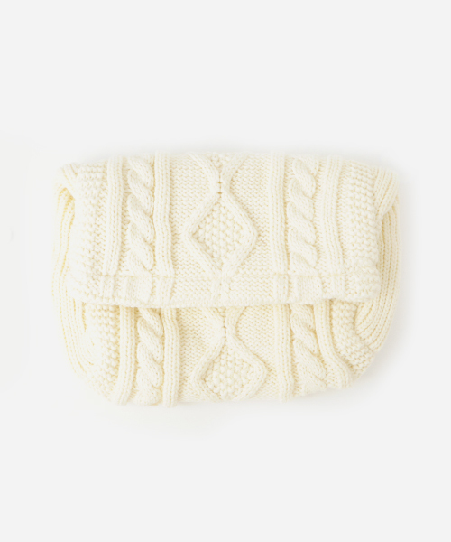 WEGO（ウィゴー）の「WEGO/ニット口折れクラッチバッグ（クラッチバッグ・レディース・オフホワイト/グレー/ネイビー・FREE）」の11枚目の写真