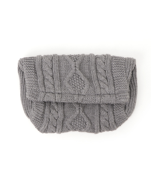 WEGO（ウィゴー）の「WEGO/ニット口折れクラッチバッグ（クラッチバッグ・レディース・オフホワイト/グレー/ネイビー・FREE）」の12枚目の写真