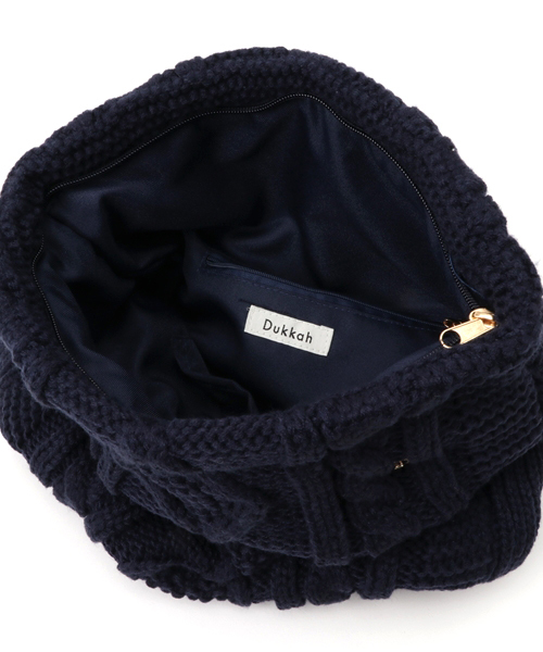 WEGO（ウィゴー）の「WEGO/ニット口折れクラッチバッグ（クラッチバッグ・レディース・オフホワイト/グレー/ネイビー・FREE）」の7枚目の写真