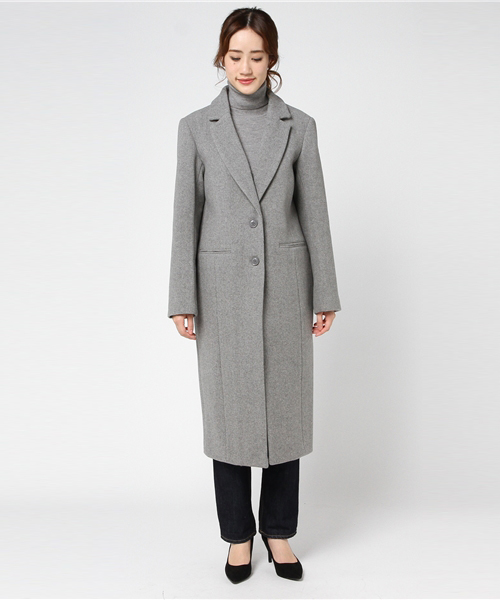 SLY(スライ)の「CHESTER LONG COAT(チェスターコート・レディース・ネイビー/ベージュ/ブラック/グレー・1/2)」の5枚目の写真