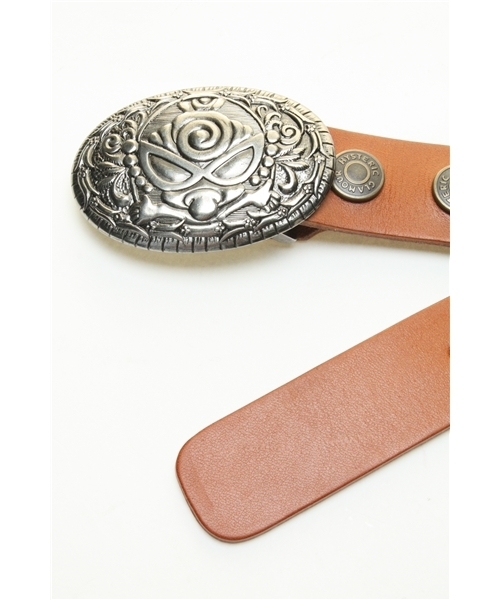 HYSTERIC MINI(ヒステリックミニ)の「Welcome to MINI ヌメ革ベルト(ベルト・キッズ・ブラック/ベージュ・LARGE)」の3枚目の写真