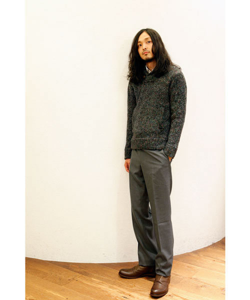 NANO universe（ナノユニバース）の「Nap Shawlcollar PO パーカー（ニット/セーター・メンズ・ブラック/グレー/ベージュ/パープル・SMALL/MEDIUM/LARGE）」の2枚目の写真