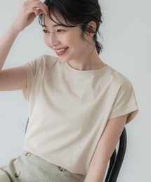 【西山茉希様着用】\新色追加/フレンチスリーブクルーネックTシャツ COTTON from the US