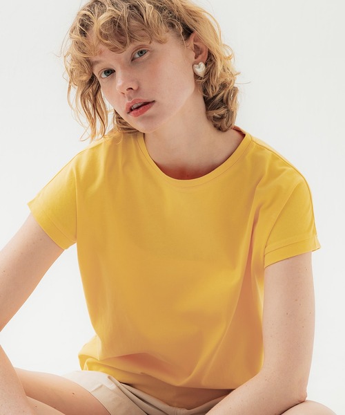 ＼新色追加／フレンチスリーブクルーネックTシャツCOTTONfromtheUS