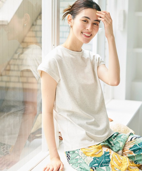 新色追加／フレンチスリーブクルーネックTシャツ COTTON from