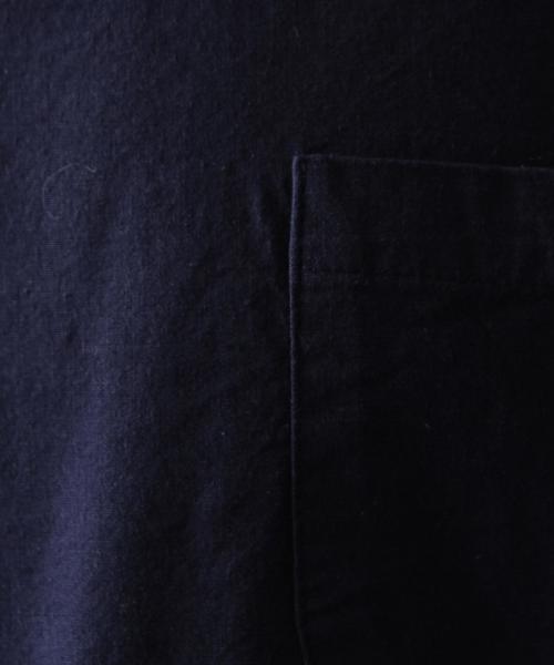 coen(コーエン)の「コットンリネンボックスシルエットクルーネックプルオーバー(Tシャツ/カットソー・メンズ・ホワイト/ネイビー・LARGE/MEDIUM/X-LARGE/SMALL)」の5枚目の写真