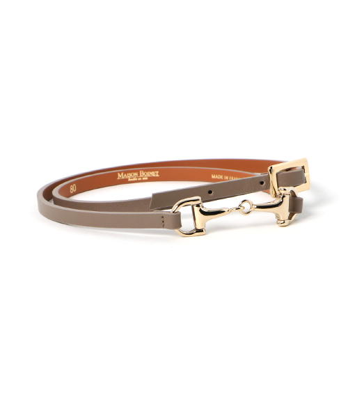 MAISON BOINET細ベルト 美品 お値下げ可 フランス製 MAISON BOINET/メゾンボワネ】 20mm western belt in carf