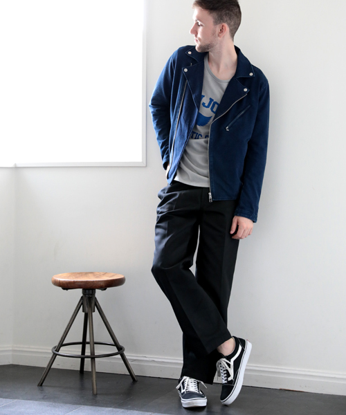 Denime（ドゥニーム）の「カットデニムライダースジャケット（その他アウター・メンズ・ネイビー/ブルー・LARGE/MEDIUM）」の12枚目の写真