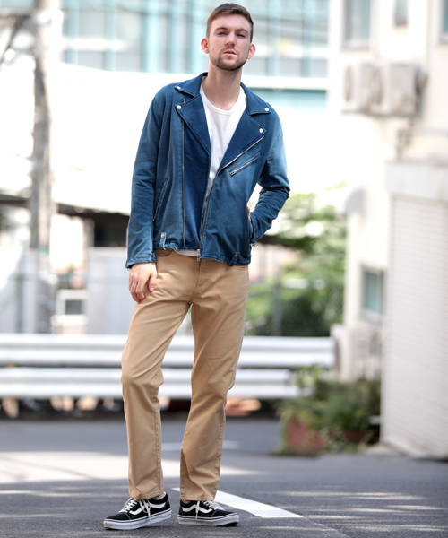 Denime（ドゥニーム）の「カットデニムライダースジャケット（その他アウター・メンズ・ネイビー/ブルー・LARGE/MEDIUM）」の16枚目の写真