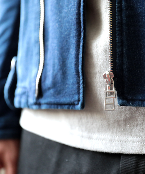 Denime（ドゥニーム）の「カットデニムライダースジャケット（その他アウター・メンズ・ネイビー/ブルー・LARGE/MEDIUM）」の22枚目の写真