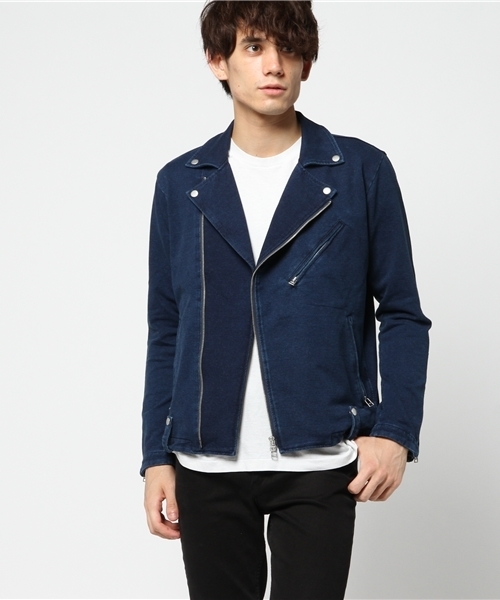 Denime（ドゥニーム）の「カットデニムライダースジャケット（その他アウター・メンズ・ネイビー/ブルー・LARGE/MEDIUM）」の5枚目の写真
