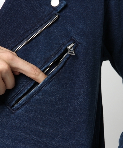 Denime（ドゥニーム）の「カットデニムライダースジャケット（その他アウター・メンズ・ネイビー/ブルー・LARGE/MEDIUM）」の8枚目の写真
