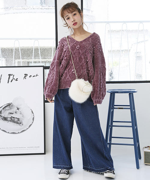 one after another NICE CLAUP(ワンアフターアナザーナイスクラップ)の「絶対欲しいニットプルオーバー(ニット/セーター・レディース・アイボリー/グレー系その他/ベージュ/ピンク系その他・FREE)」の7枚目の写真