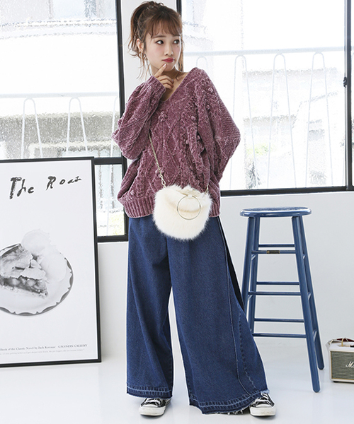 one after another NICE CLAUP(ワンアフターアナザーナイスクラップ)の「絶対欲しいニットプルオーバー(ニット/セーター・レディース・アイボリー/グレー系その他/ベージュ/ピンク系その他・FREE)」の8枚目の写真