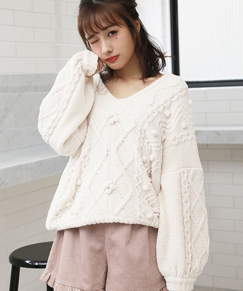 one after another NICE CLAUP(ワンアフターアナザーナイスクラップ)の「絶対欲しいニットプルオーバー(ニット/セーター・レディース・アイボリー/グレー系その他/ベージュ/ピンク系その他・FREE)」の17枚目の写真