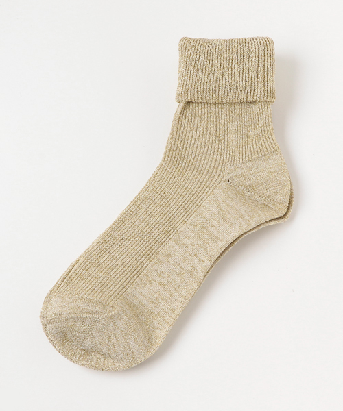 WEGO（ウィゴー）の「WEGO/三つ折りラメソックス（ソックス/靴下・レディース・ゴールド/その他1/ピンク/シルバー/ブラック・FREE）」の5枚目の写真