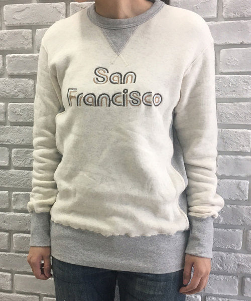 GREEN BOWL(グリーンボウル)の「GREEN BOWL Vintage Style Sweat Shirts/ヴィンテージ風スウェットシャツ(スウェット・レディース・グレー系その他/グレー系その他2/ベージュ系その他2/ベージュ系その他・38/36)」の1枚目の写真