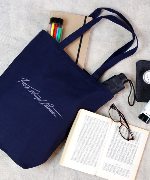 knock through abstraction(ノックスルーアブストラクション)の「【knock through abstraction/ノックスルーアブストラクション】sign logo tote/サインロゴ刺繍トート(トートバッグ・メンズ・ネイビー/グレー/ナチュラル/ブラック/その他1/その他2/その他4/その他3/その他5/レッド/その他6・FREE)」の5枚目の写真
