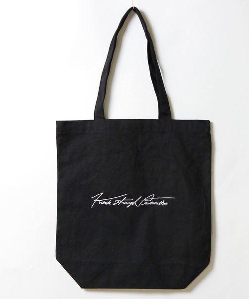 knock through abstraction(ノックスルーアブストラクション)の「【knock through abstraction/ノックスルーアブストラクション】sign logo tote/サインロゴ刺繍トート(トートバッグ・メンズ・ネイビー/グレー/ナチュラル/ブラック/その他1/その他2/その他4/その他3/その他5/レッド/その他6・FREE)」の2枚目の写真