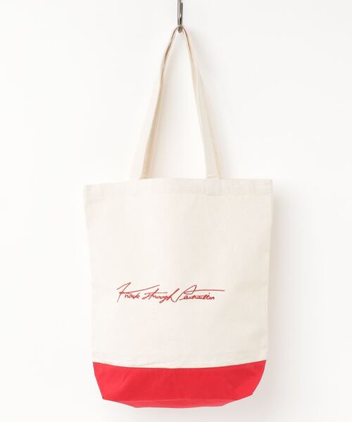 knock through abstraction(ノックスルーアブストラクション)の「【knock through abstraction/ノックスルーアブストラクション】sign logo tote/サインロゴ刺繍トート(トートバッグ・メンズ・ネイビー/グレー/ナチュラル/ブラック/その他1/その他2/その他4/その他3/その他5/レッド/その他6・FREE)」の1枚目の写真