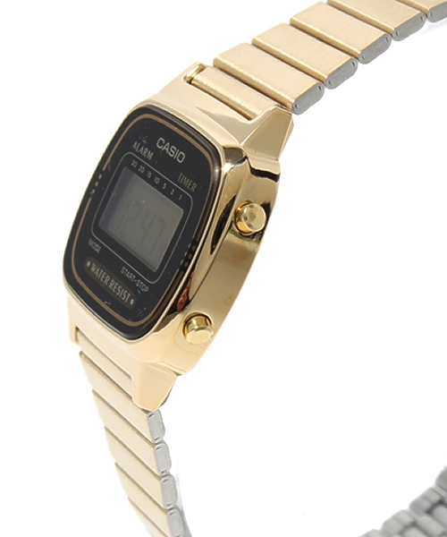 NANO universe(ナノユニバース)の「CASIO/casioデジタルスクエアウォッチ(アナログ腕時計・レディース・ゴールド・FREE)」の4枚目の写真