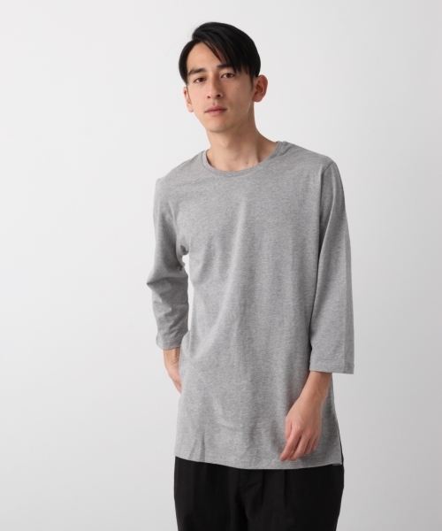 RAGEBLUE(レイジブルー)の「20天竺ロングクルー7分袖/792389(Tシャツ/カットソー・メンズ・ブラック/パープル/グレー/ホワイト・LARGE/MEDIUM/SMALL)」の1枚目の写真