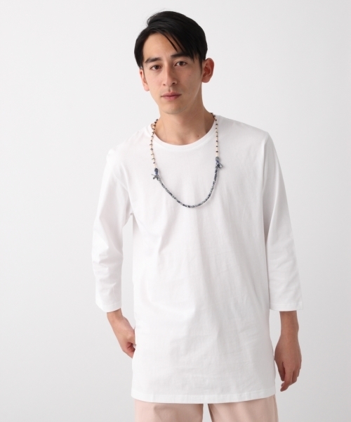 RAGEBLUE(レイジブルー)の「20天竺ロングクルー7分袖/792389(Tシャツ/カットソー・メンズ・ブラック/パープル/グレー/ホワイト・LARGE/MEDIUM/SMALL)」の2枚目の写真