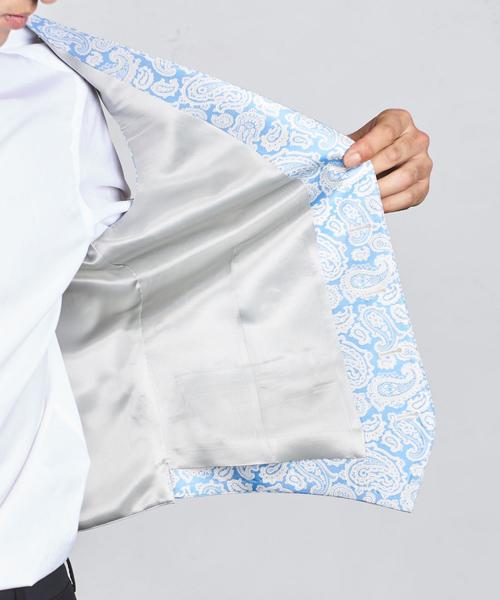UNITED ARROWS（ユナイテッドアローズ）の「UADB ペイズリー ベスト（ベスト・メンズ・ライトブルー・44/46/48/50）」の5枚目の写真