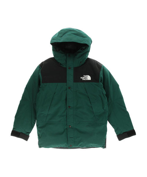 THE NORTH FACE（ザノースフェイス）の「＜THE NORTH FACE＞ MOUNTAIN DWN JKT/マウンテンダウンジャケット（ダウンジャケット/コート・メンズ・ダークグリーン/ブラック/イエロー・SMALL/MEDIUM/LARGE）」の4枚目の写真