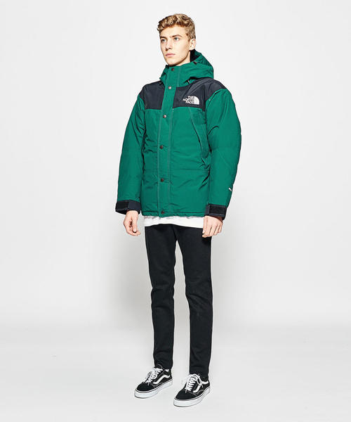 THE NORTH FACE（ザノースフェイス）の「＜THE NORTH FACE＞ MOUNTAIN DWN JKT/マウンテンダウンジャケット（ダウンジャケット/コート・メンズ・ダークグリーン/ブラック/イエロー・SMALL/MEDIUM/LARGE）」の10枚目の写真