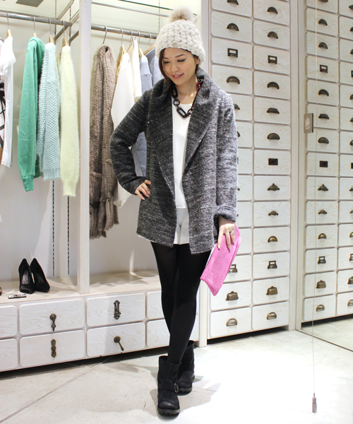 DouDou（ドゥドゥ）の「タックプリーツブラウス（シャツ/ブラウス・レディース・オフホワイト/ネイビー・FREE）」の13枚目の写真