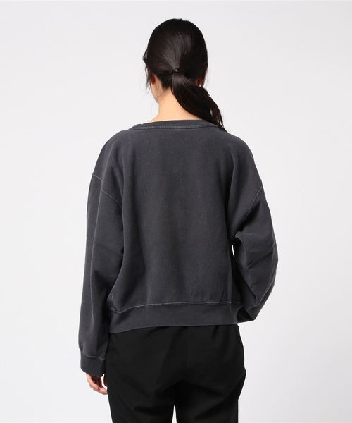 Champion(チャンピオン)の「【Champion/チャンピオン】レディース リバースウィーブ クルーネックスウェットシャツ(スウェット・レディース・ダークグレー/ブラック系その他・MEDIUM/LARGE)」の4枚目の写真