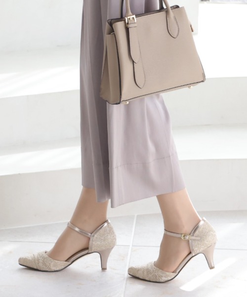 jurer(ジュレ)の「アーモンドトゥセパレートレースパンプス(パンプス・レディース・ブラック/ベージュ/シルバー/ゴールド・M/L/LL/S)」の7枚目の写真