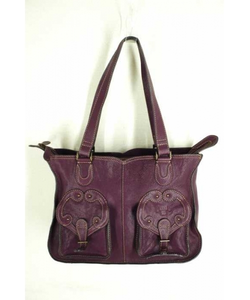 ブランド古着 レザーショルダーバッグ トートバッグ Anna Sui アナスイ のファッション通販 Zozoused