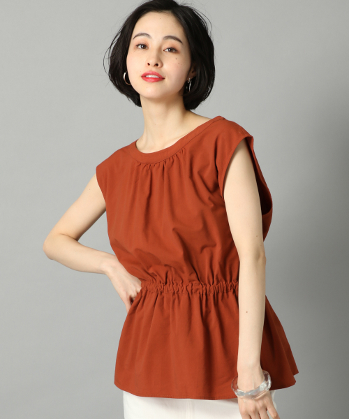 LOWRYS FARM（ローリーズファーム）の「バックリボンノースリーブ　837383（シャツ/ブラウス・レディース・ブラック/ベージュ/ブラウン・FREE）」の17枚目の写真