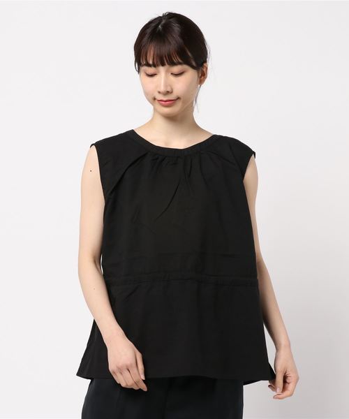 LOWRYS FARM（ローリーズファーム）の「バックリボンノースリーブ　837383（シャツ/ブラウス・レディース・ブラック/ベージュ/ブラウン・FREE）」の20枚目の写真