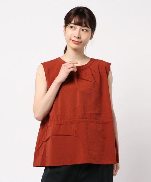 LOWRYS FARM（ローリーズファーム）の「バックリボンノースリーブ　837383（シャツ/ブラウス・レディース・ブラック/ベージュ/ブラウン・FREE）」の21枚目の写真