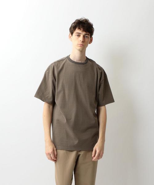 トップス Steven Alan WOOL BORDER SHORT SLEEVE TEE Steven Alan（スティーブンアラン）の「＜Steven Alan＞ WOOL